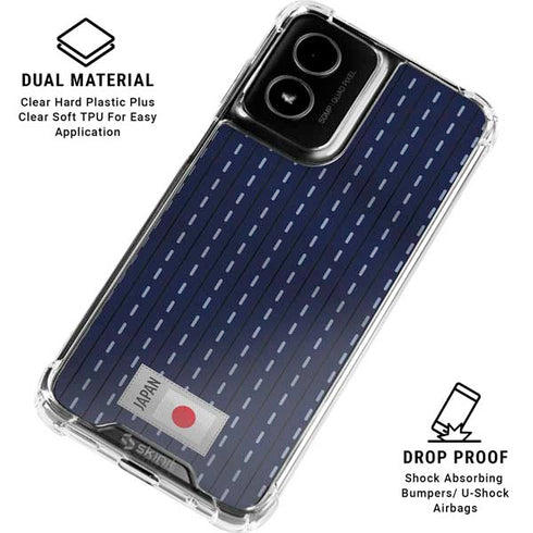 Japan Soccer Flag Moto G Power 5G (2024) Clear Case